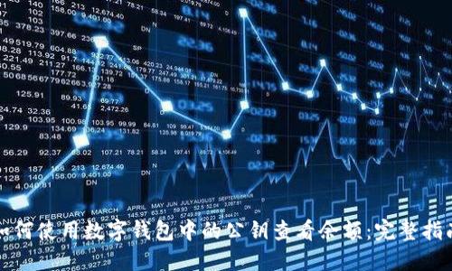如何使用数字钱包中的公钥查看余额：完整指南