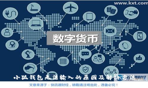 小狐钱包无法输入的原因及解决方法