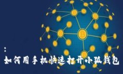 :如何用手机快速打开小狐