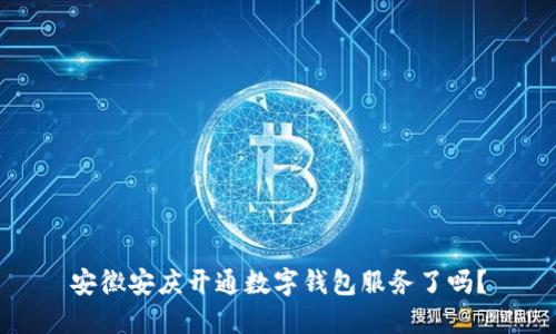 安徽安庆开通数字钱包服务了吗？