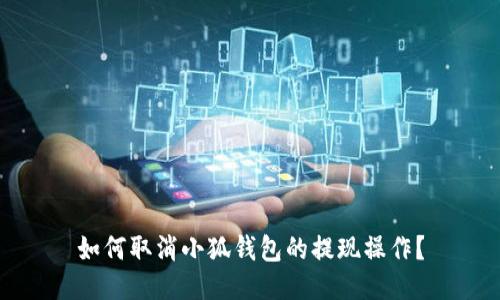 如何取消小狐钱包的提现操作？